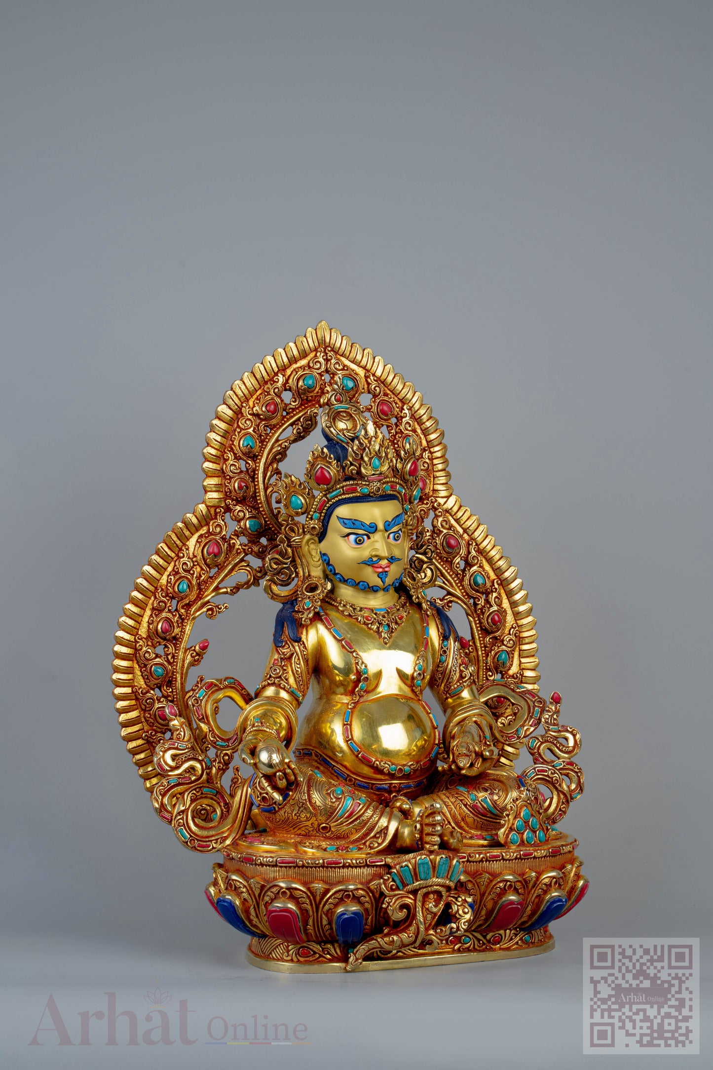 14 inch/ 36 cm Yellow Jambhala | ཛམ་འབྷལ་སེར་པོ | 黄财神