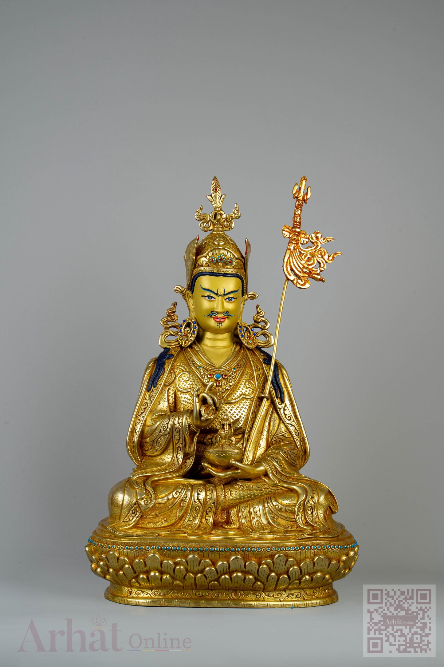 15 inch/ 39 cm Guru Tsokye Dorje | གུ་རུ་མཚོ་སྐྱེས་རྡོ་རྗེ།