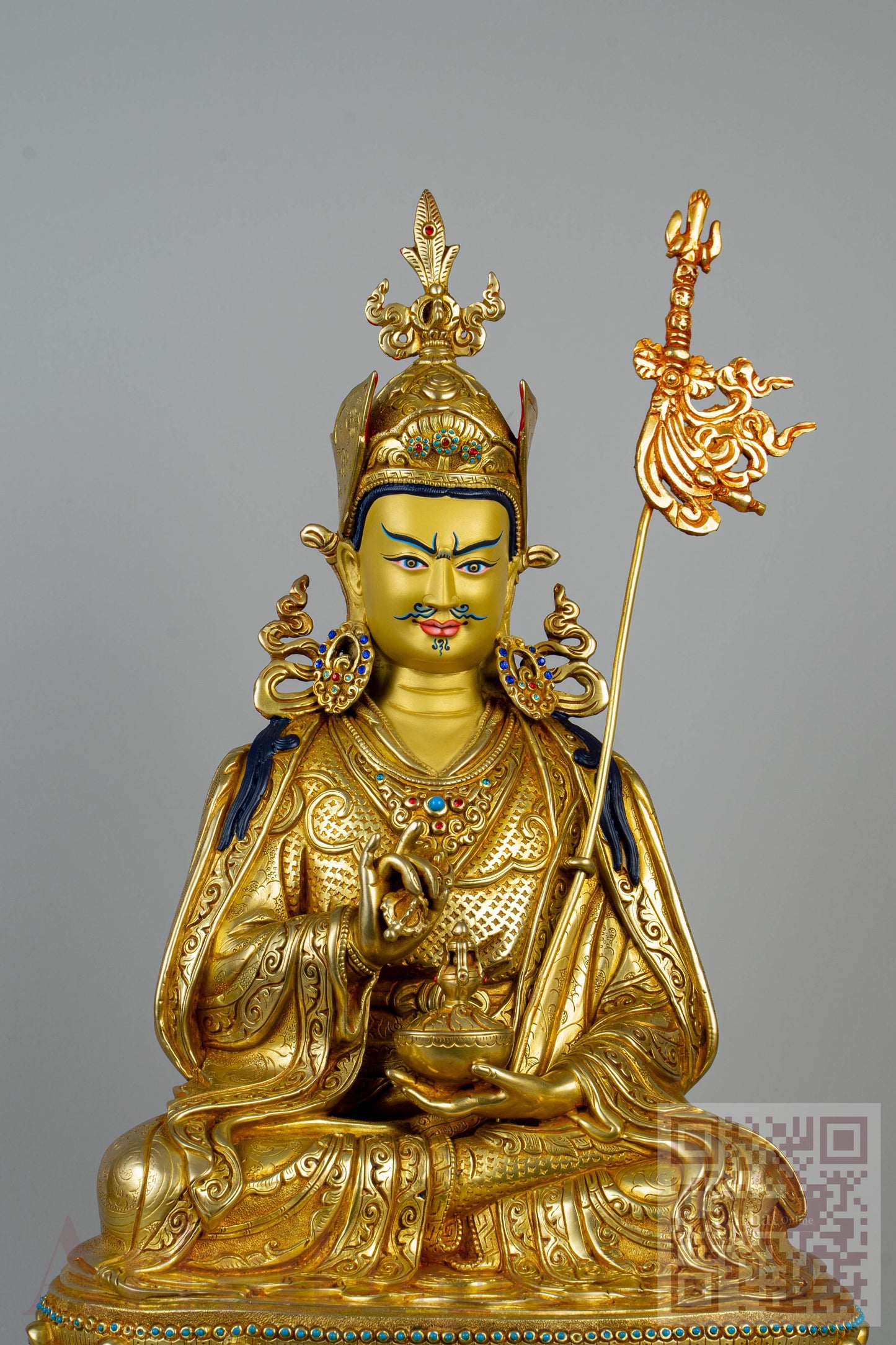 15 inch/ 39 cm Guru Tsokye Dorje | གུ་རུ་མཚོ་སྐྱེས་རྡོ་རྗེ།