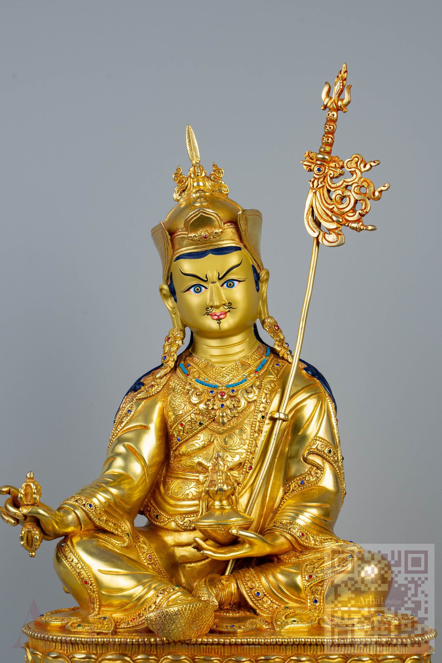 14 inch/ 36 cm Guru Padmasambhava | པདྨ་འབྱུང་གནས། | 莲花生大士