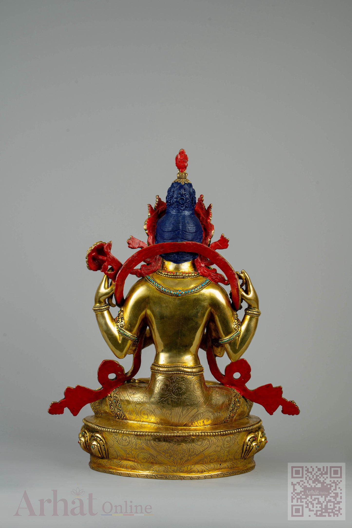 14 inch/ 36 cm Avaloketishvera | སྤྱན་རས་གཟིགས | 四臂觀音