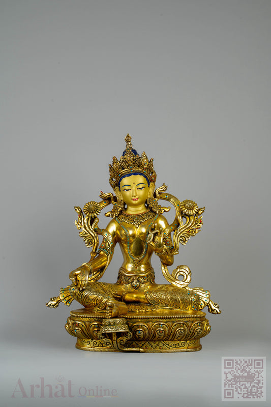 14 inch/ 36 cm Green Tara | སྒྲོལ་མ | 绿度母