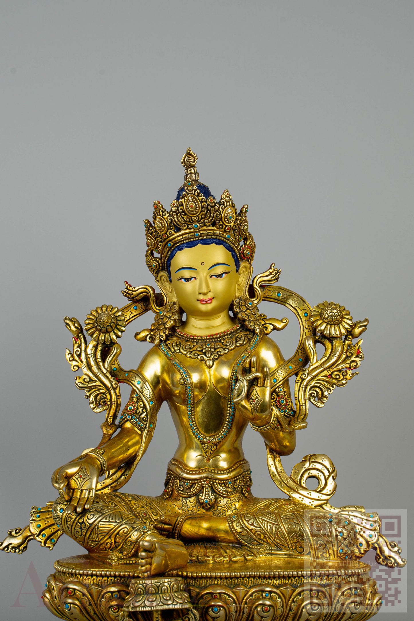 14 inch/ 36 cm Green Tara | སྒྲོལ་མ | 绿度母