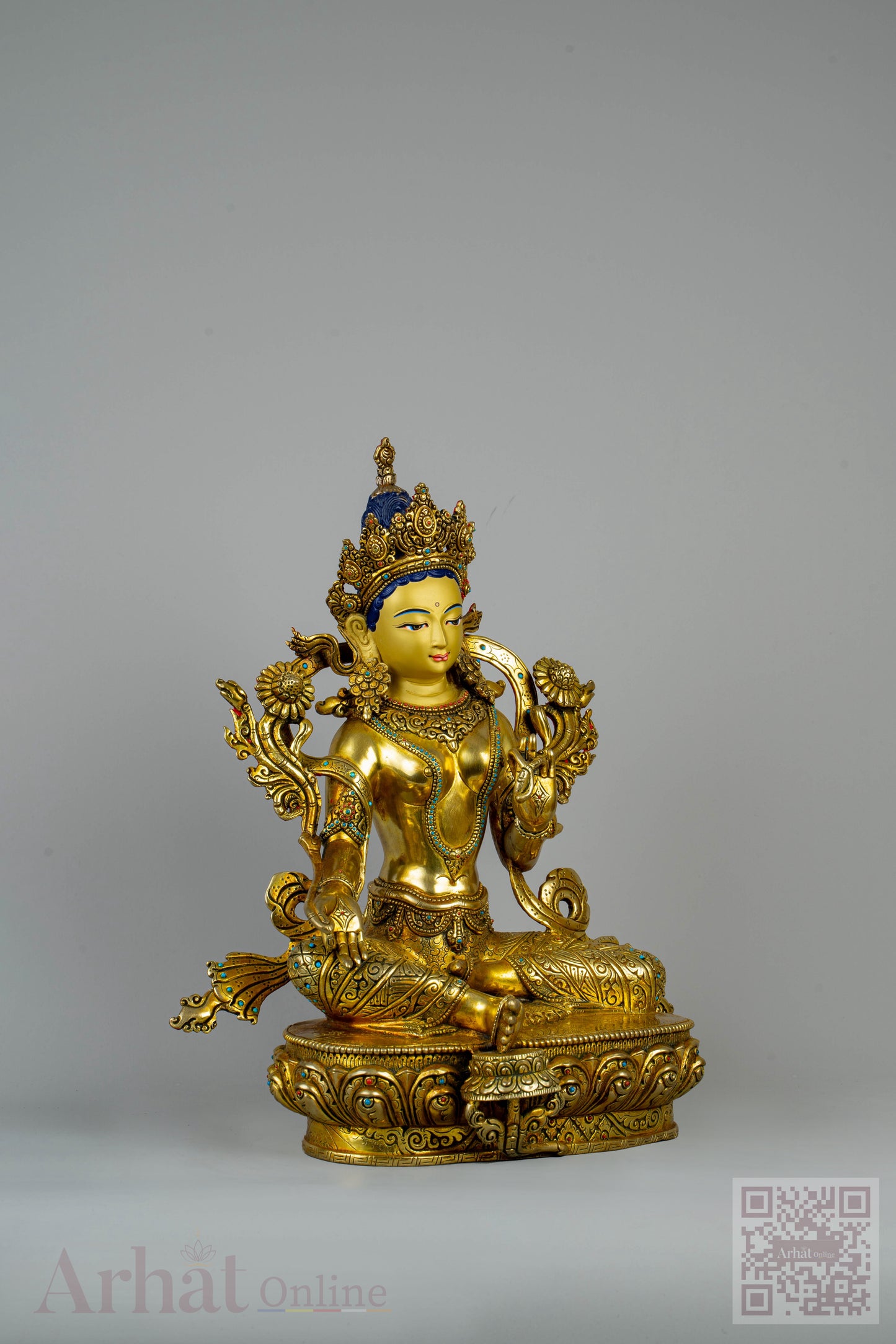 14 inch/ 36 cm Green Tara | སྒྲོལ་མ | 绿度母