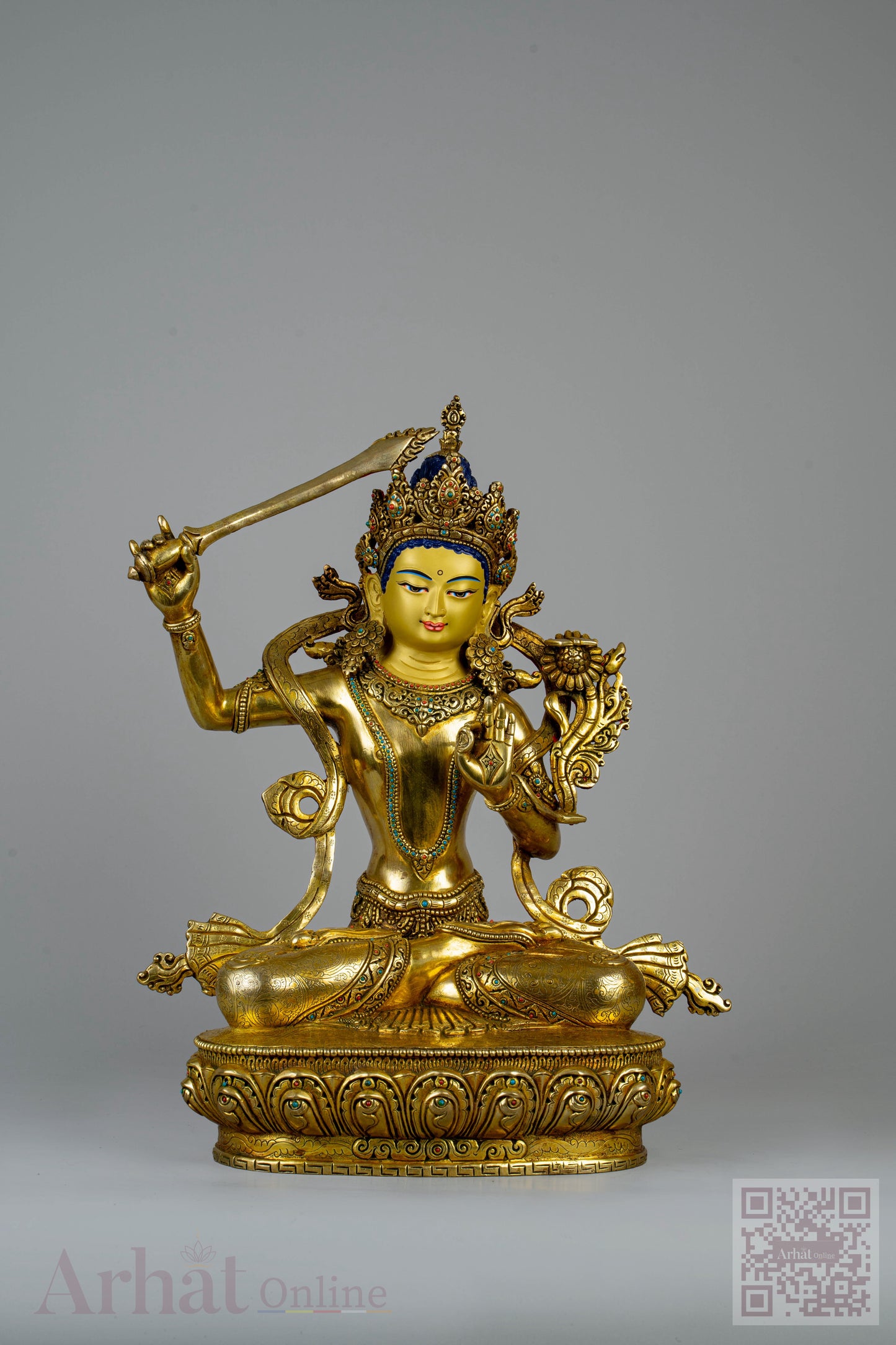 14 inch/ 36 cm Manjushree | འཇམ་དཔལ་དབྱངས། | 文殊菩萨