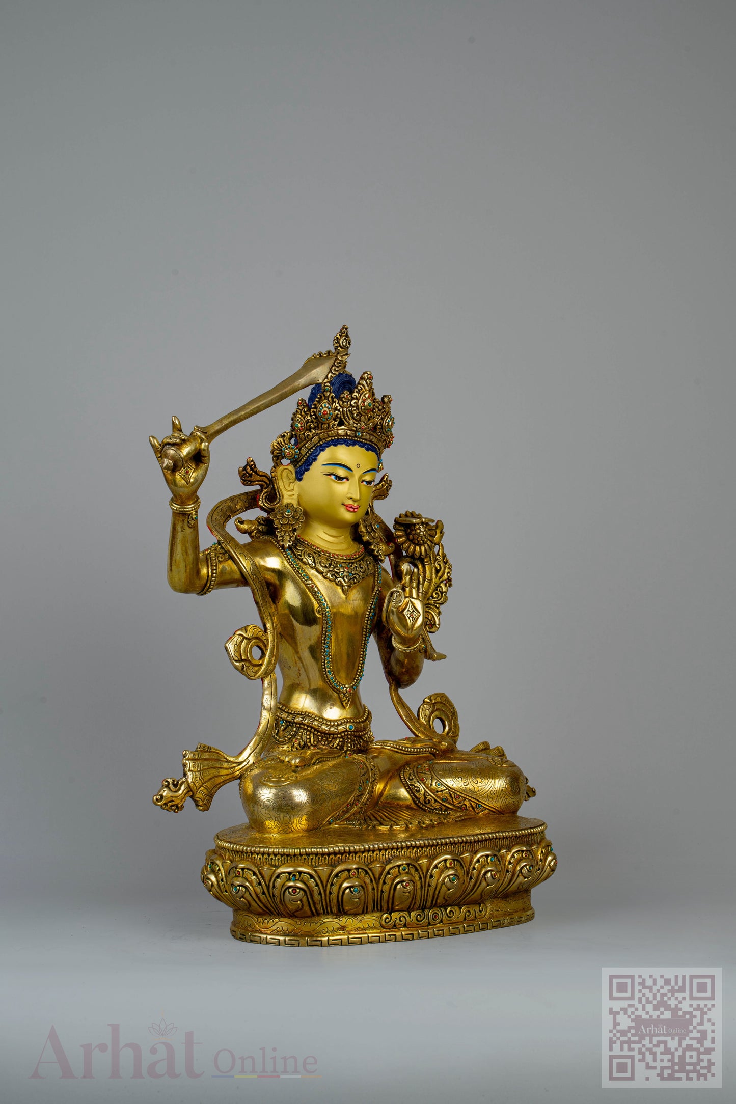 14 inch/ 36 cm Manjushree | འཇམ་དཔལ་དབྱངས། | 文殊菩萨