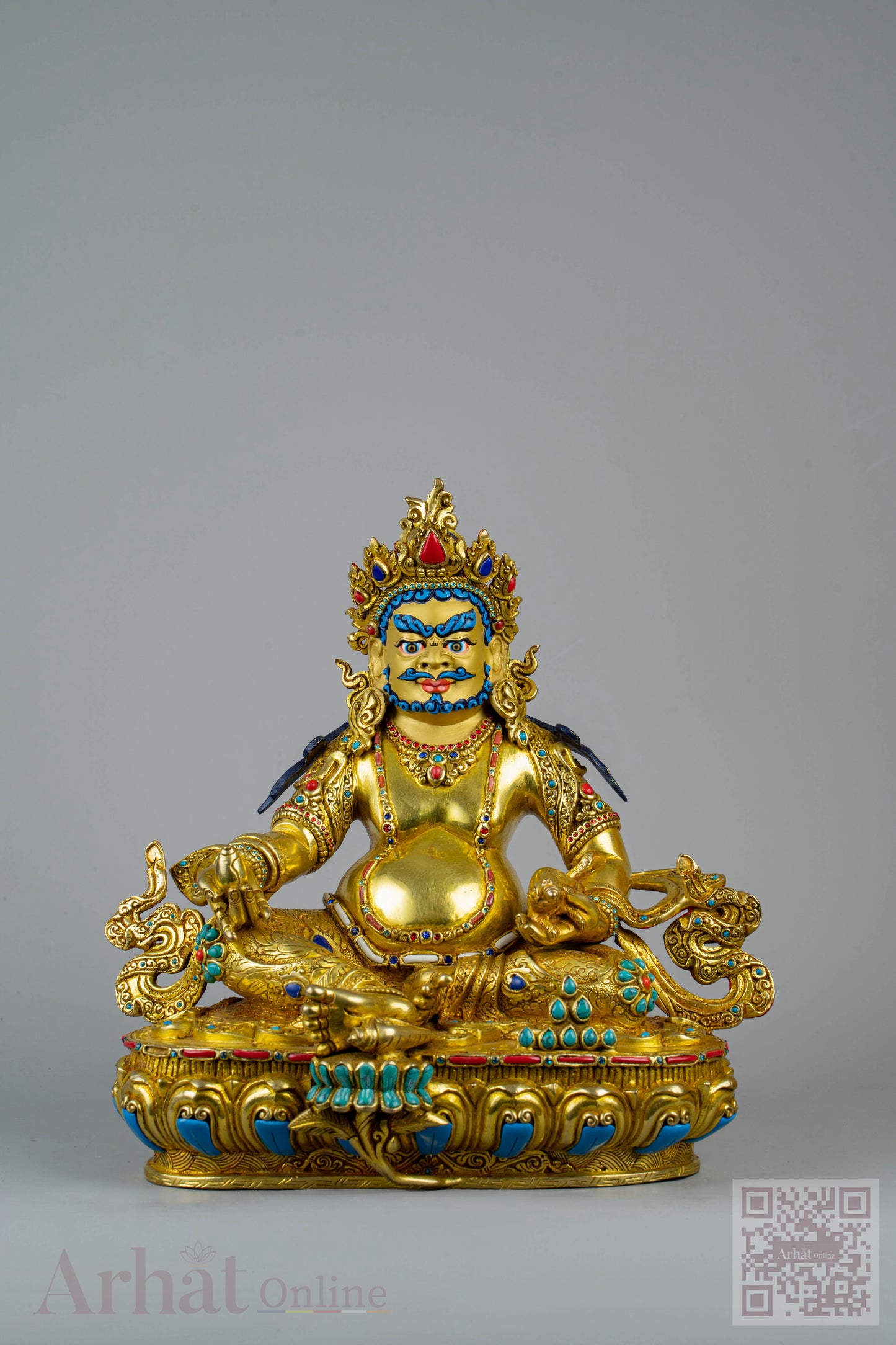 10 inch/ 25 cm Yellow Jambhala | ཛམ་འབྷལ་སེར་པོ | 黄财神