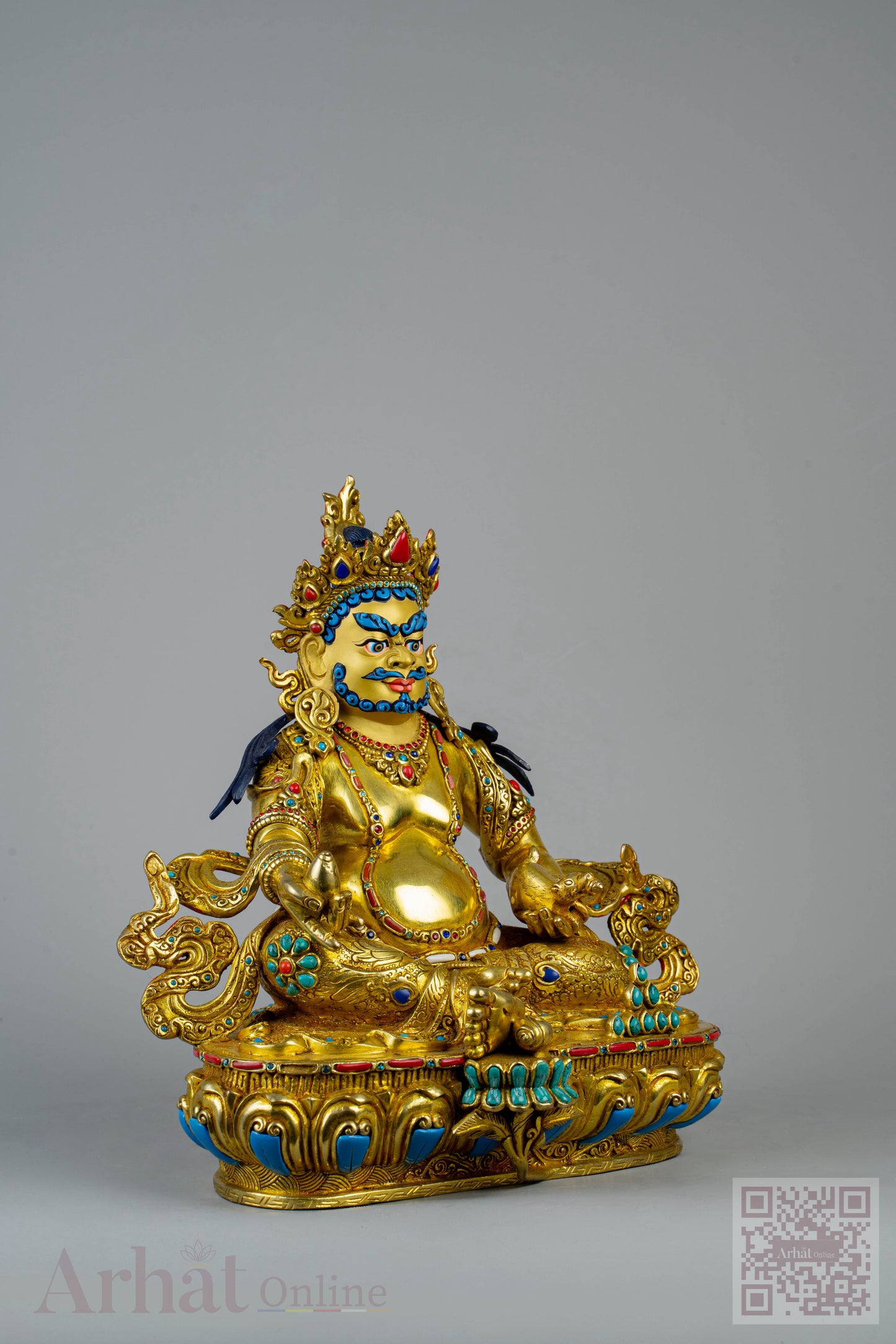 10 inch/ 25 cm Yellow Jambhala | ཛམ་འབྷལ་སེར་པོ | 黄财神