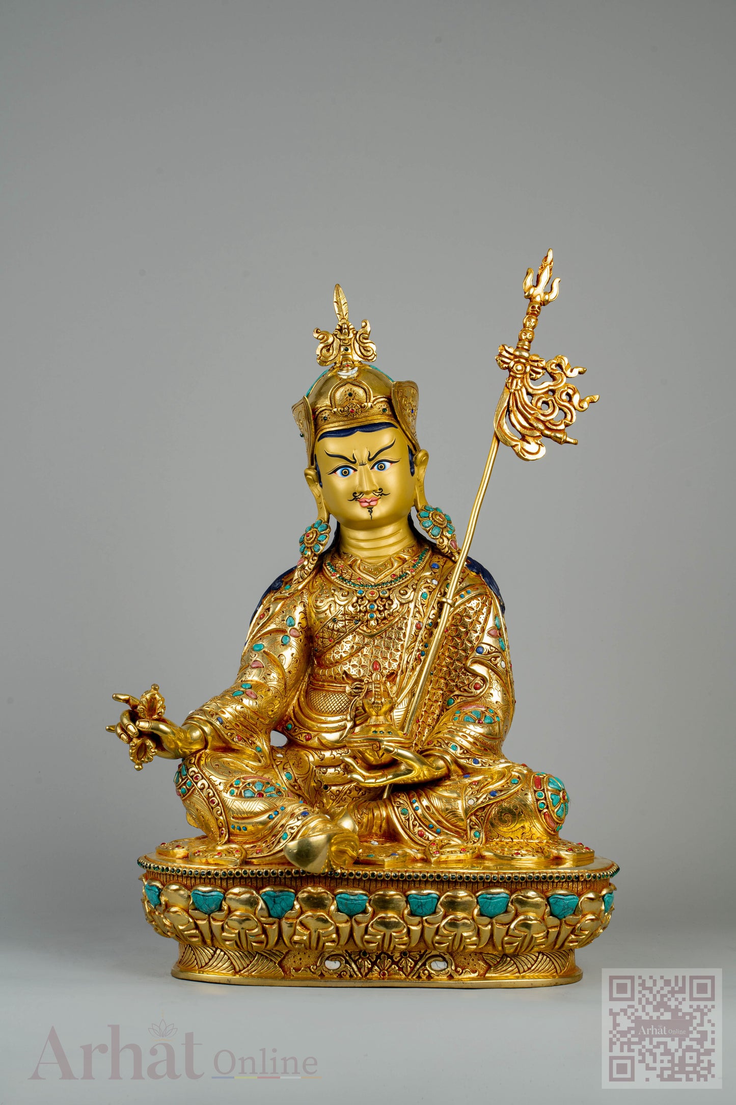 14 inch/ 36 cm Guru Padmasambhava | པདྨ་འབྱུང་གནས། | 莲花生大士