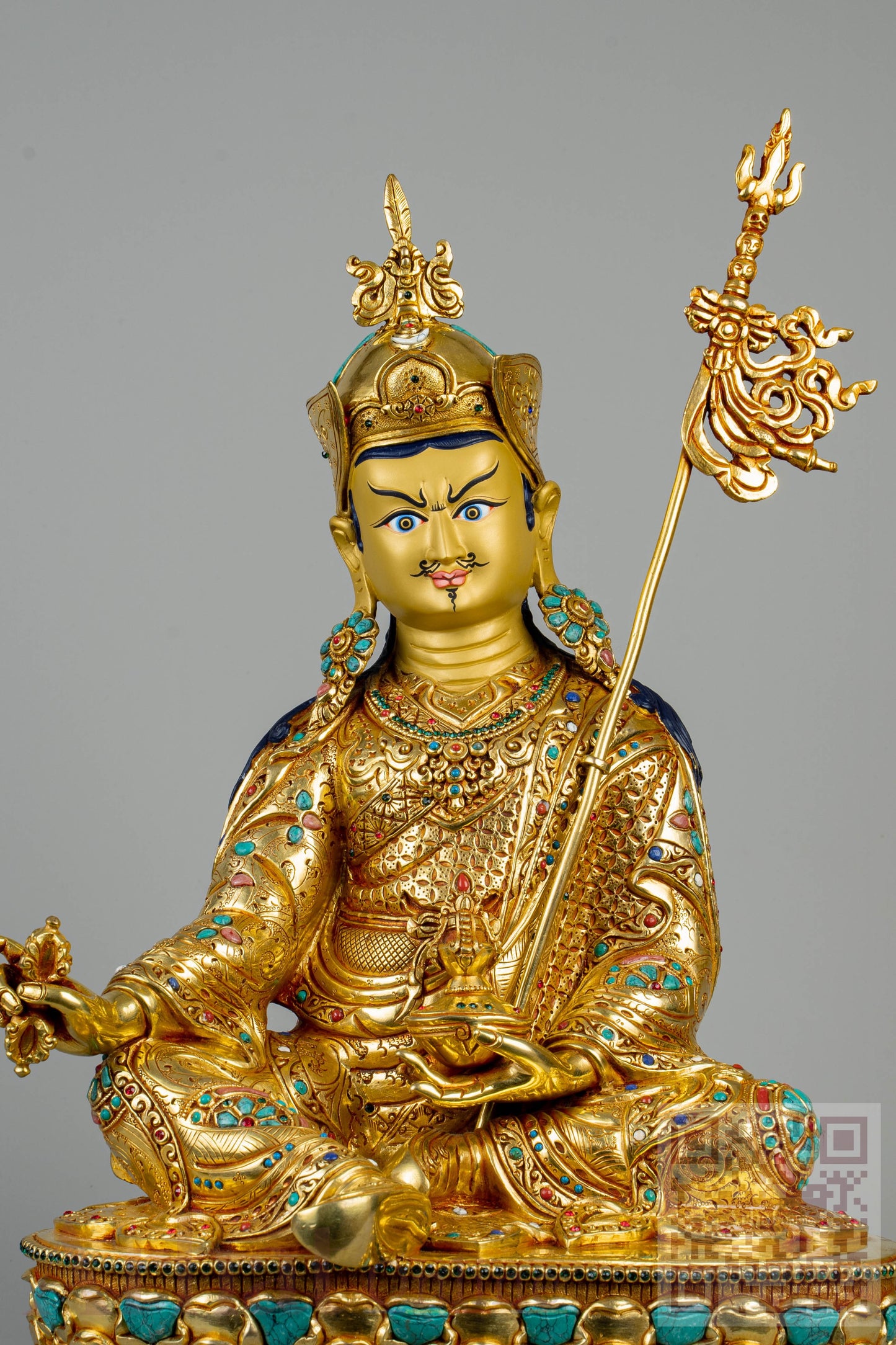 14 inch/ 36 cm Guru Padmasambhava | པདྨ་འབྱུང་གནས། | 莲花生大士