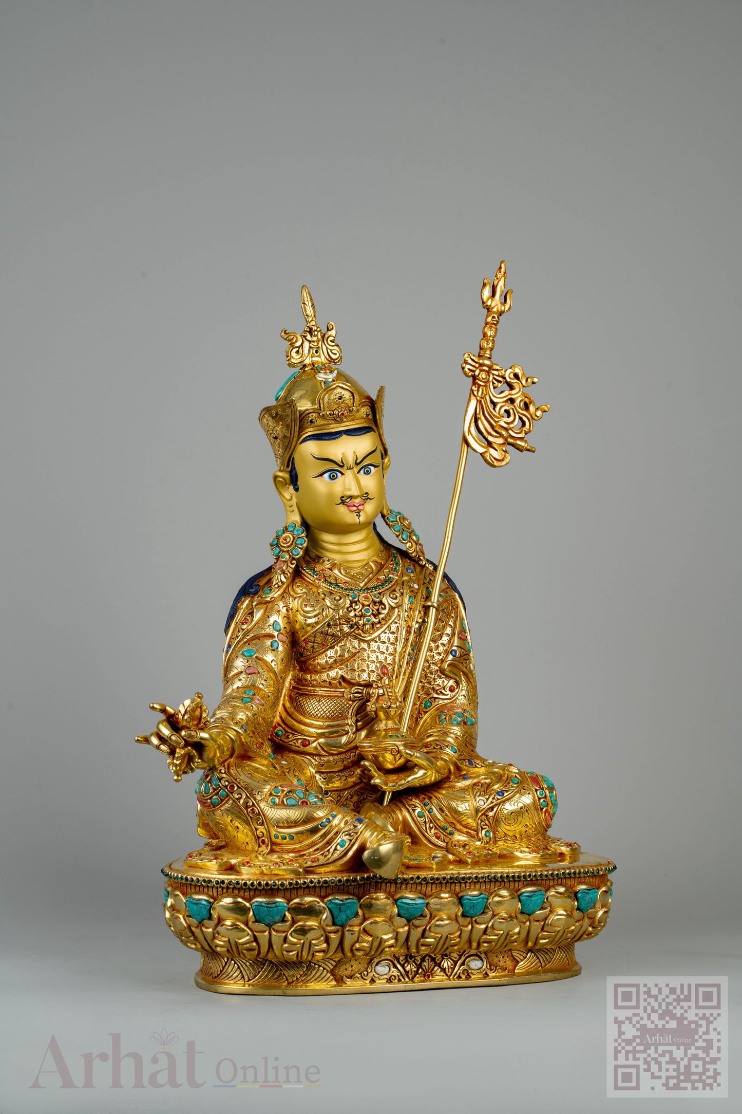 14 inch/ 36 cm Guru Padmasambhava | པདྨ་འབྱུང་གནས། | 莲花生大士