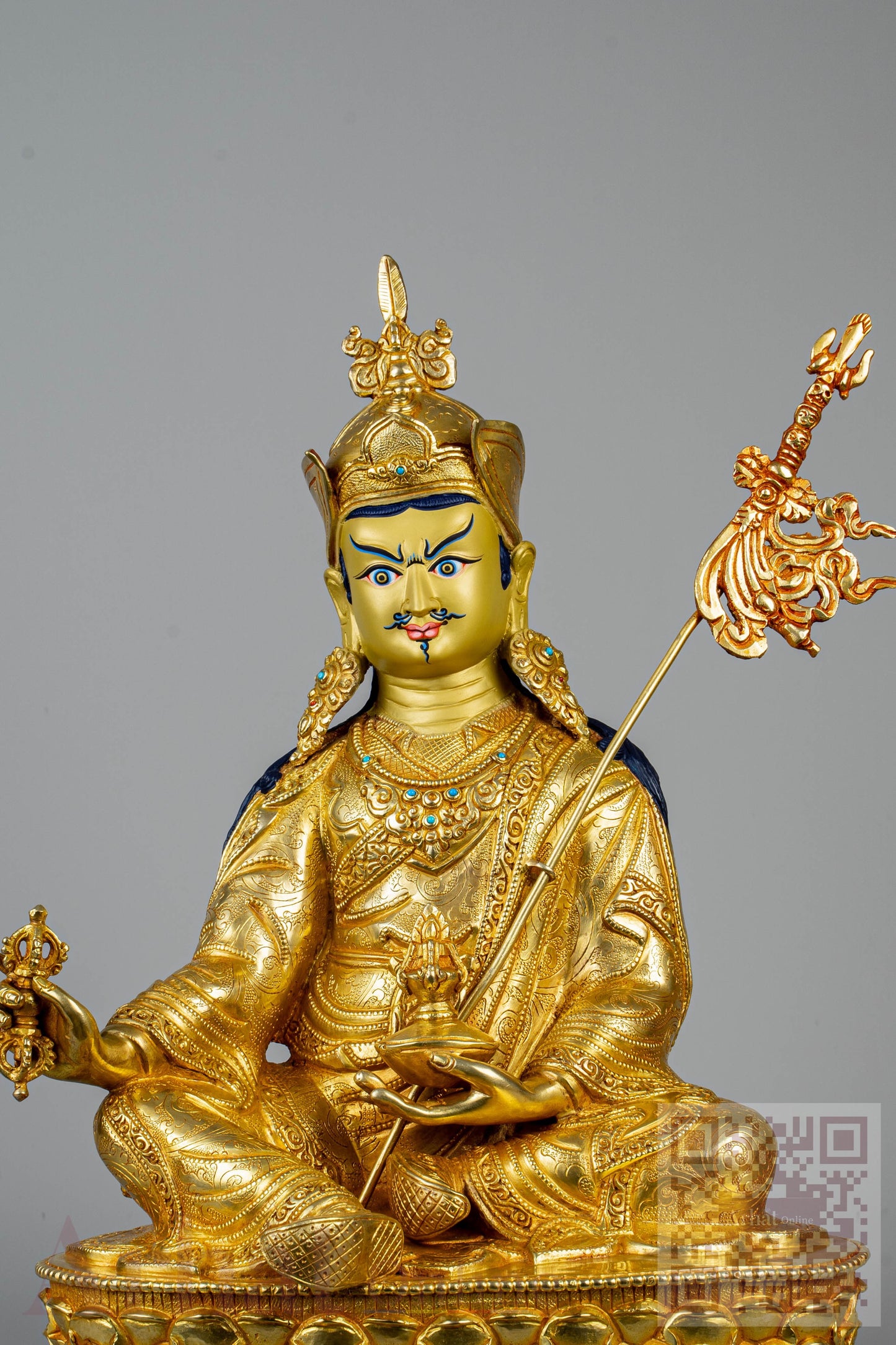 13 inch/ 34 cm Guru Padmasambhava | པདྨ་འབྱུང་གནས། | 莲花生大士