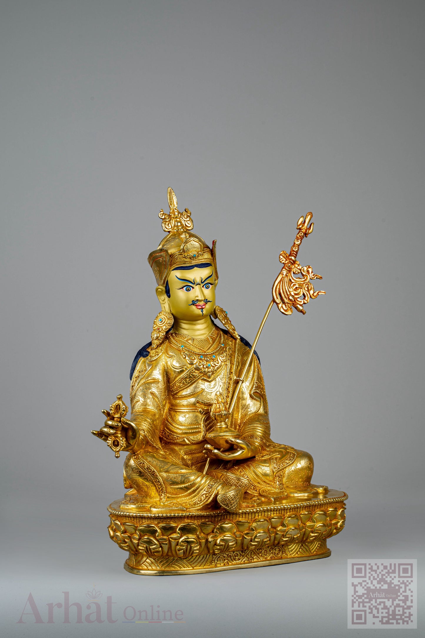 13 inch/ 34 cm Guru Padmasambhava | པདྨ་འབྱུང་གནས། | 莲花生大士