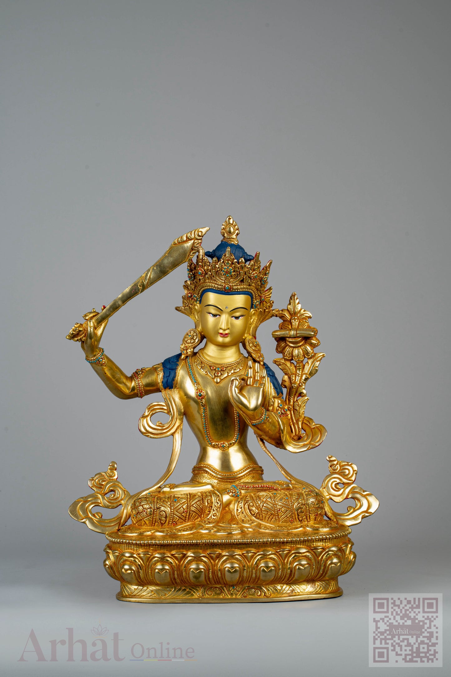 13 inch/ 34 cm Manjushree | འཇམ་དཔལ་དབྱངས། | 文殊菩萨