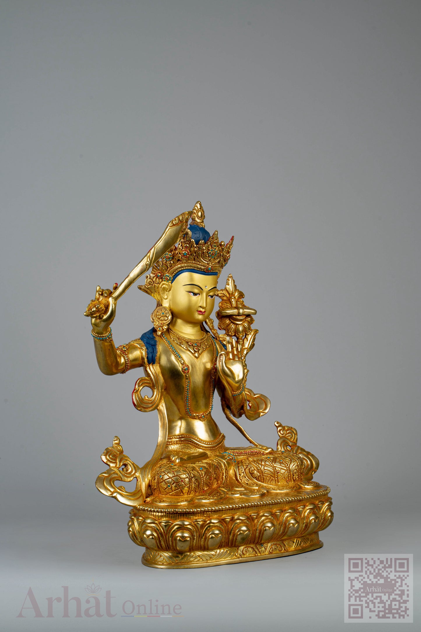 13 inch/ 34 cm Manjushree | འཇམ་དཔལ་དབྱངས། | 文殊菩萨