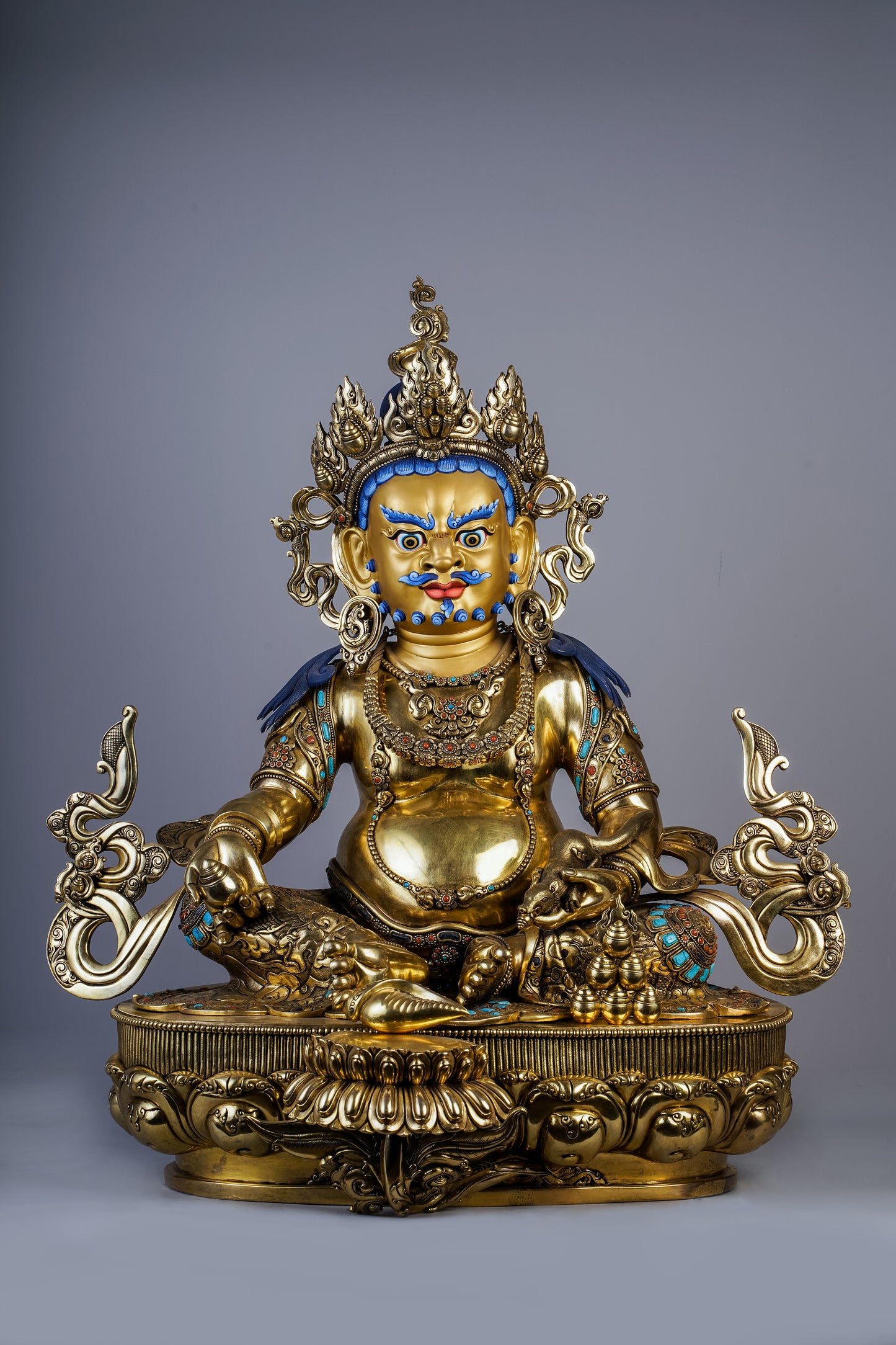 24 inch/ 57 cm Yellow Jambhala | ཛམ་འབྷལ་སེར་པོ | 黄财神