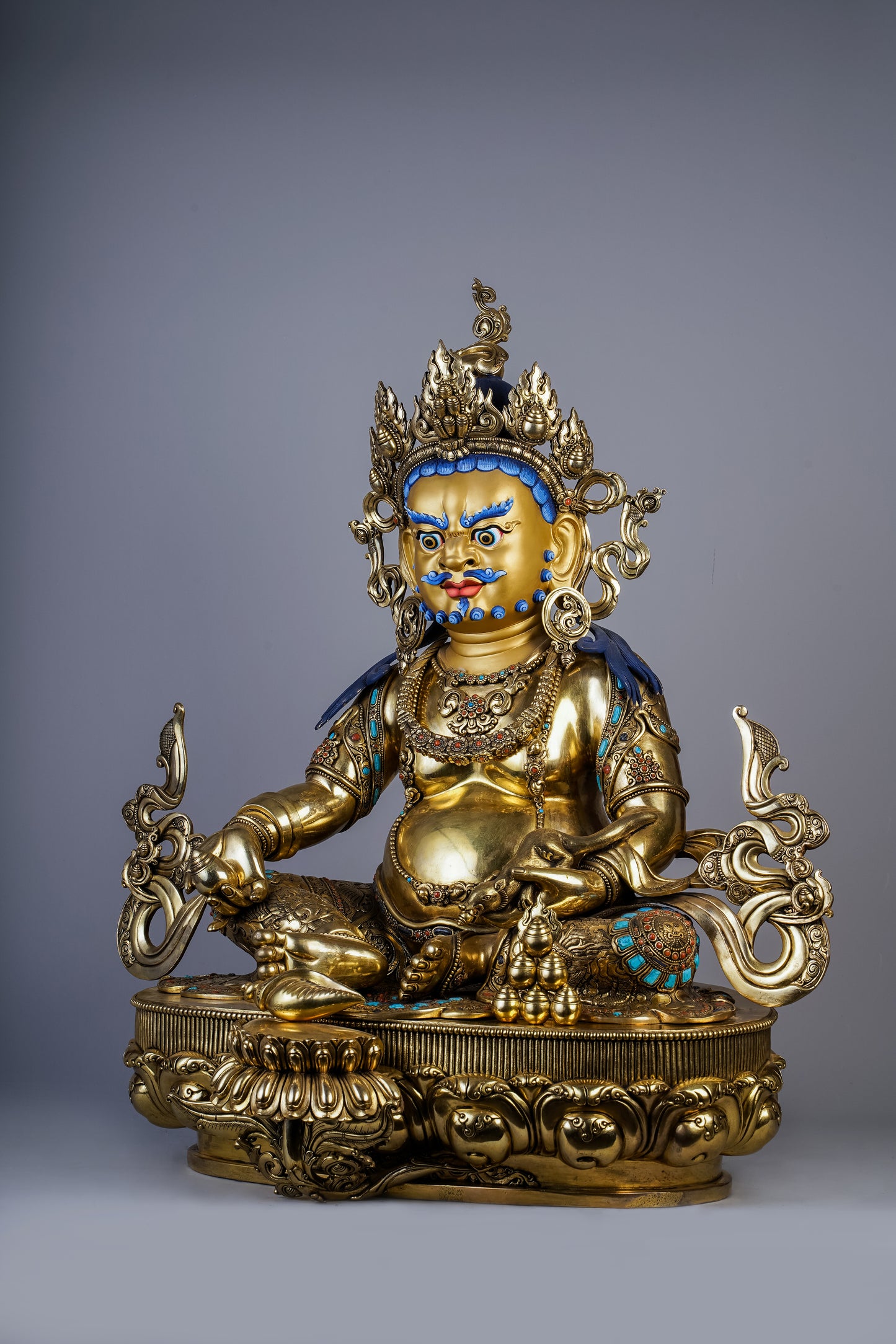 24 inch/ 57 cm Yellow Jambhala | ཛམ་འབྷལ་སེར་པོ | 黄财神